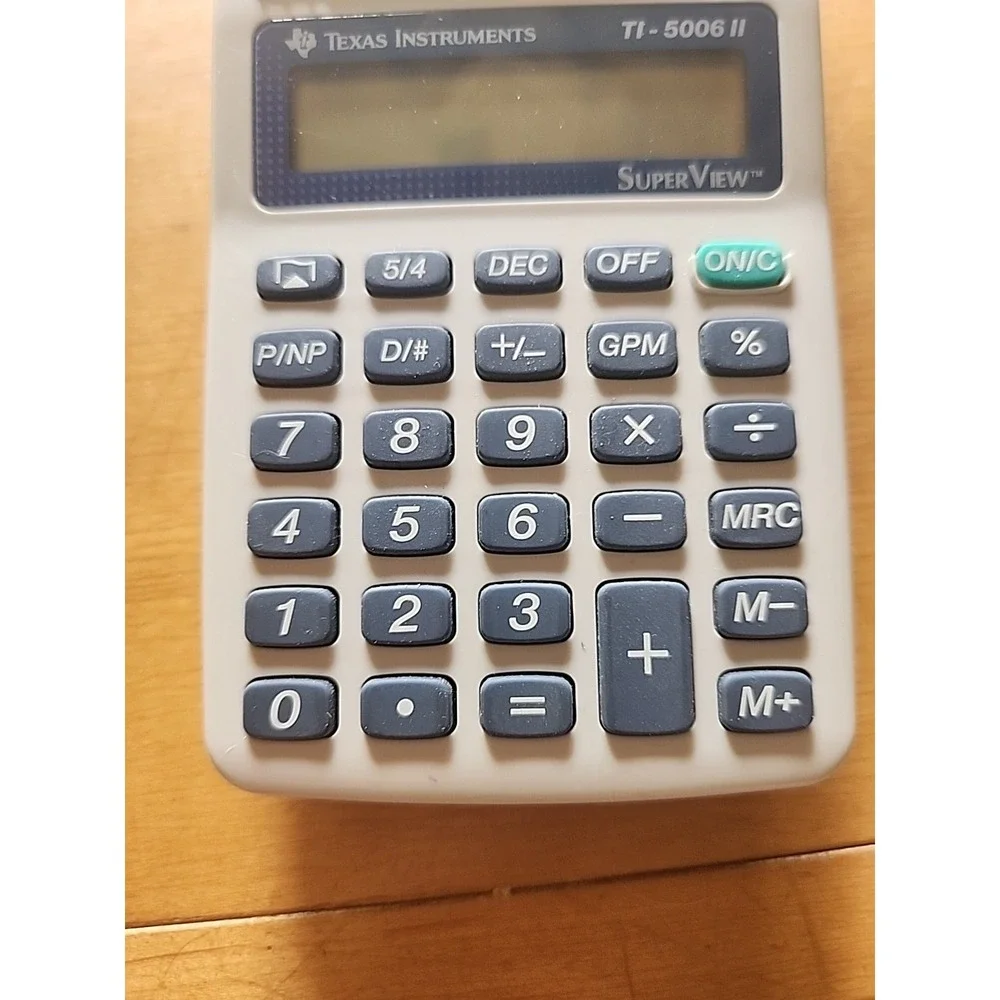 Vtg Texas Instruments Calculator TI-5006 II Super View‎ Printing Adding Machine